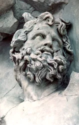 Detail vom Großen Fries des Pergamonaltars, 180-159 v. Chr.