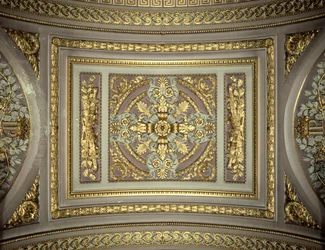 Detail einer Kuppel, Galerie des Batailles, Schloss Versailles, Frankreich