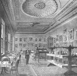 Speisesaal des Garrick Clubs, 1897