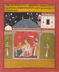 Dipak Raga: Folio aus einer Ragamala-Serie