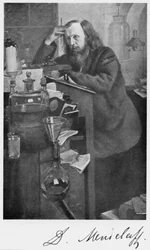 Dmitri Iwanowitsch Mendelejew 1834-1907, russischer Chemiker, um 1900er Jahre