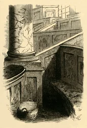 Dr. Johnsons Kirchenbank in St. Clements, 1881