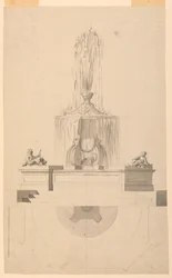 Zeichnung, Brunnen, 1775