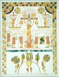 Zeichnung der Kreuzigung, 1800