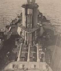 Dreadnought Imperator Aleksandr III in Bizerte, 1920