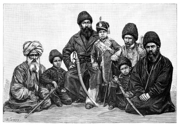 Durrani-Häuptlinge, Afghanistan, 1895