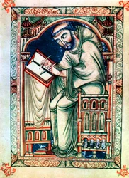 Eadwine der Schreiber, ca. Mitte des 12. Jahrhunderts