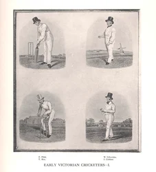 Frühe viktorianische Cricketspieler, 19. Jahrhundert, 1912