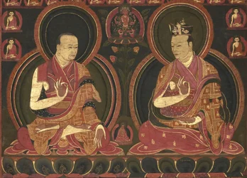 Achter Karmapa, Mikyo Dorje (1507-1554) und sein Lehrer der Erste Sangye Nyenpa