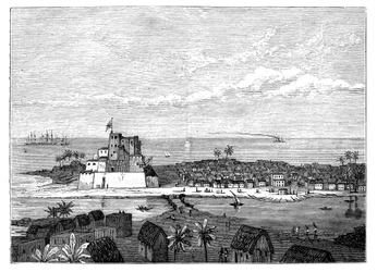 Elmina, Goldküste, Westafrika, ca. 1890