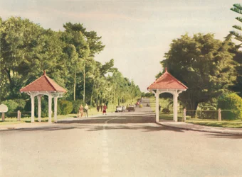 Eingang zum Kings Park, ca. 1947