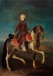 Reiterporträt der Kaiserin Maria Theresia von Österreich 1717-1780, 18. Jahrhundert