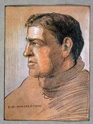 Ernest Shackleton, britischer Entdecker, ca. 1909