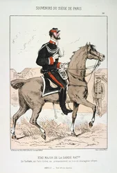 Generalstab der Nationalgarde, Belagerung von Paris, Deutsch-Französischer Krieg, 1870-1871.
