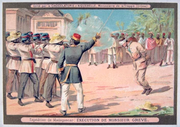 Hinrichtung von Monsieur Greve, Madagaskar, 1883-1896