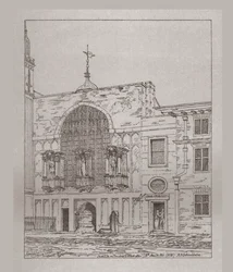 Außenansicht der Guildhall Chapel, 1815