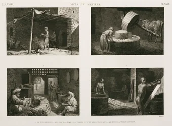 Herstellung, Verschiedene Handwerksindustrien, Ägypten, ca. 1798