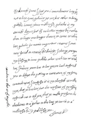 Faksimile eines Briefes, datiert 10. August 1623, 1904