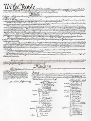 Faksimile der Präambel und Verfassung der Vereinigten Staaten von Amerika, 1901