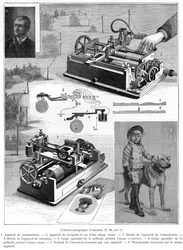 Faksimile- oder Kopiertelegrafensystem von Amstutz aus Cleveland, Ohio, USA, 1896