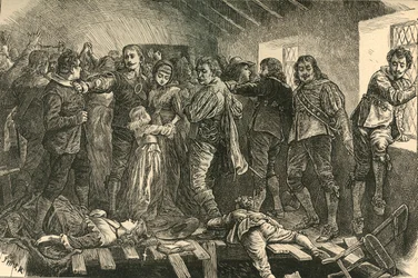 Einsturz der Kapelle in Blackfriars, 1623, 1897