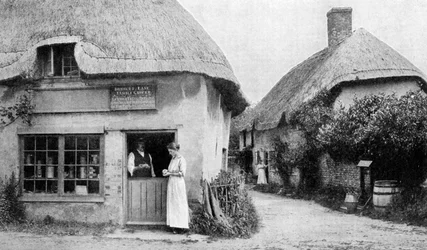 Familienlebensmittelhändler, Ecke von Bradford Peverell, Wessex