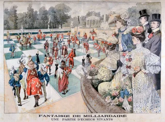 Fantasie eines Milliardärs: Ein menschliches Schachspiel, 1904