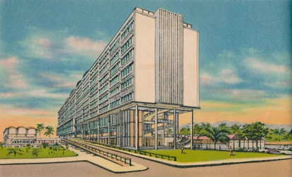 Bundesgebäude im Civic Center, Barranquilla, um 1940er
