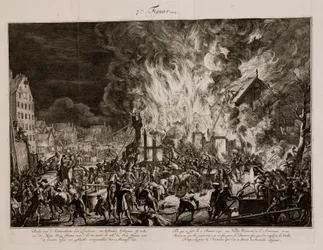 Feuer in der alten Seilerei, Amsterdam, Holland