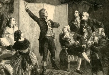 Erstes Singen der Marseillaise durch Rouget De Lisle, 1792, 1890
