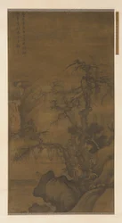 Fischerboot unter Winterbäumen, Ming-Dynastie, 15. Jahrhundert