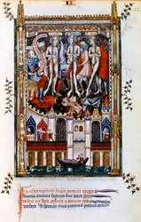 Geißelung von St. Denis, St. Rusticus und St. Eleutherius, 1317