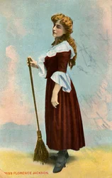 Florence Jackson, britische Schauspielerin, um 1908
