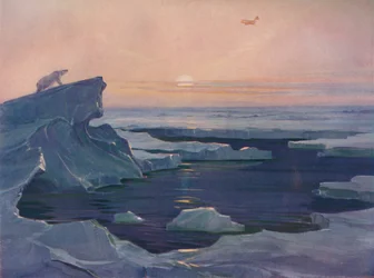 Flug über die Polarwüsten, 1927