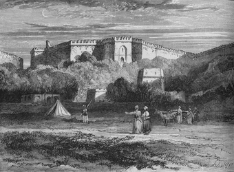 Fort Rhotas, in der Nähe von Chillianwallah, ca. 1880
