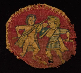 Vier Segmenta von einer Tunika, 650 - 750