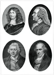 Vier industrielle Reformer: Colbert, Turgot, Arkwright und Watt, 1903
