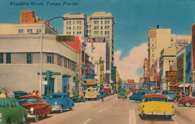 Franklin Street, Tampa, Florida, ca. 1940er Jahre