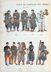 Uniformen der französischen Armee, Erster Weltkrieg, 1914