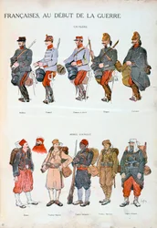Französische Armeeuniformen, Erster Weltkrieg, 1914