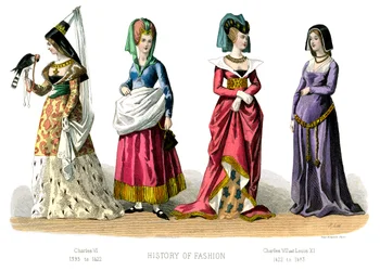 Französische Kostüme: Karl VI., Karl VII., Ludwig XI., 1882