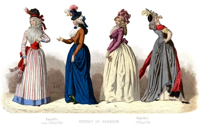 Französisches Kostüm: Republik, 1882