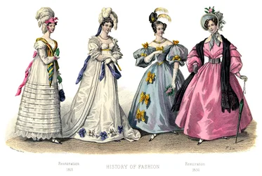 Französisches Kostüm: Restauration, 1882