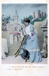 Französische Postkarte, um 1900