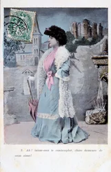Französische Postkarte, um 1900