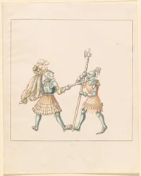 Freydal, Das Buch der Turniere und Turniere von Kaiser Maximilian I: Kämpfe...Tafel 144