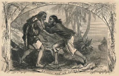 Freitag und sein Vater, um 1870