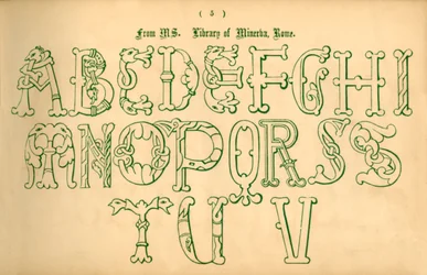 Aus der Bibliothek der Minerva, Rom, 1862