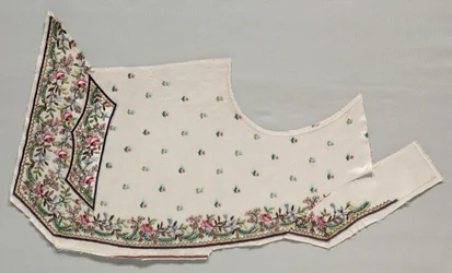 Vordere Hälfte einer Weste, späte 1700er