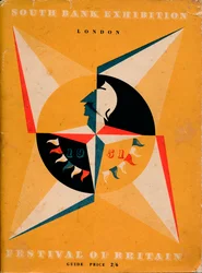 Vorderdeckel eines Führers zum Festival of Britain, 1951